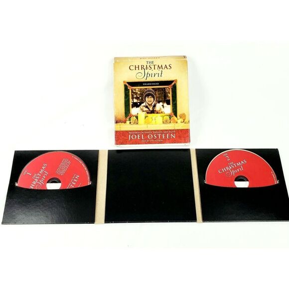 The Christmas Spirit Audiobook Joel Osteen Unabridged 4-CD Set - Picture 3 of 4